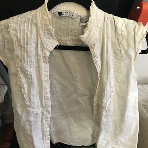 Vintage European Style Button Down Top